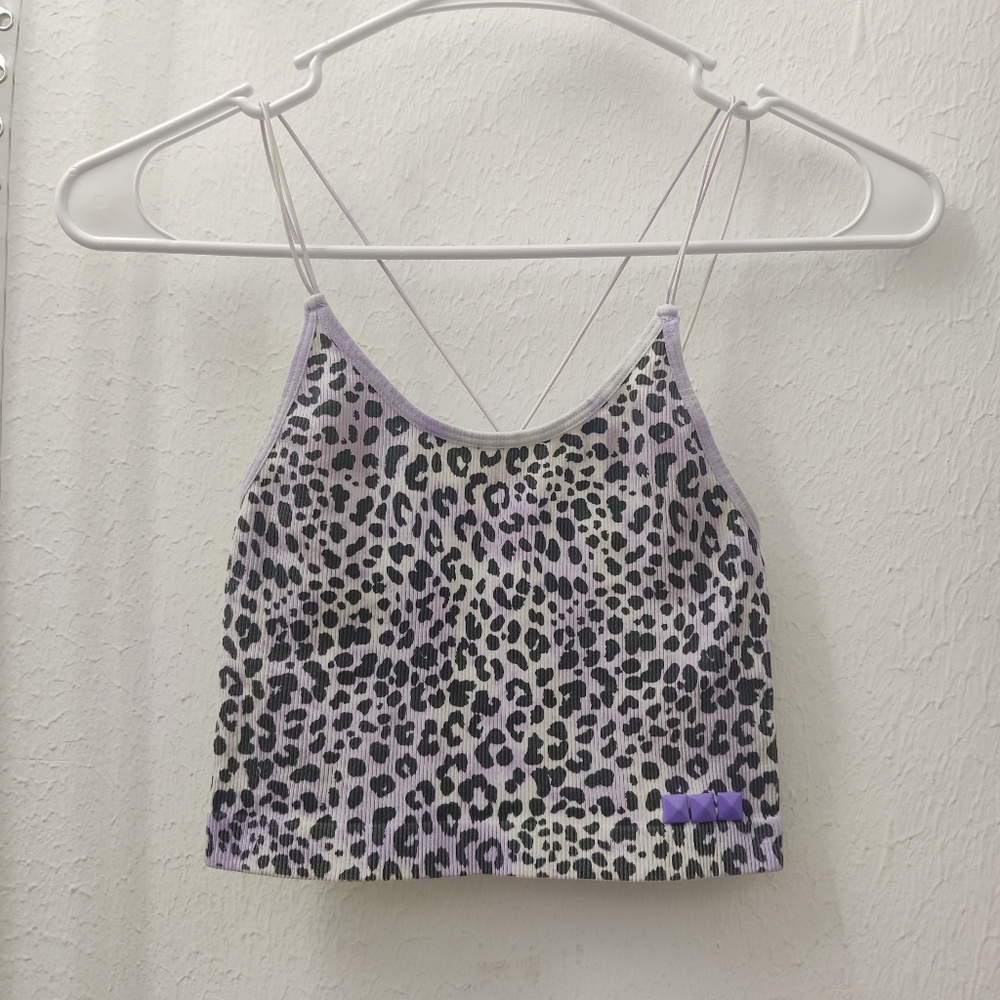 Lavender and Leopard Tank